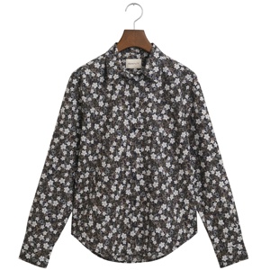 Gant Regular Fit Floral Print Cotton Voile Shirt